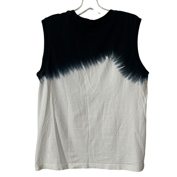 ATM Antony Tomas Melillo Black-White tie dye sleeveless top, 100% cotton, size M - Picture 2 of 5